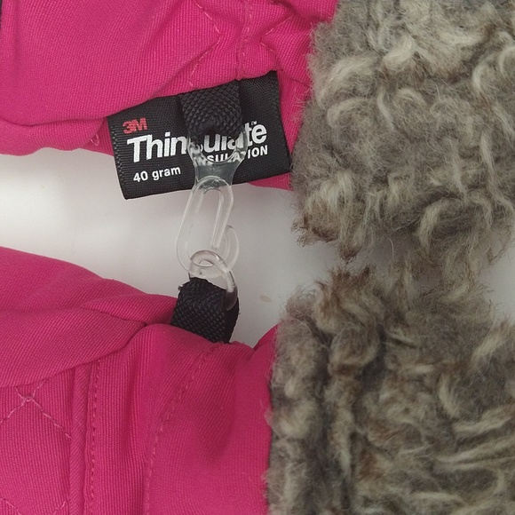 Girls Pink Warm Gloves - Picture 3 of 3